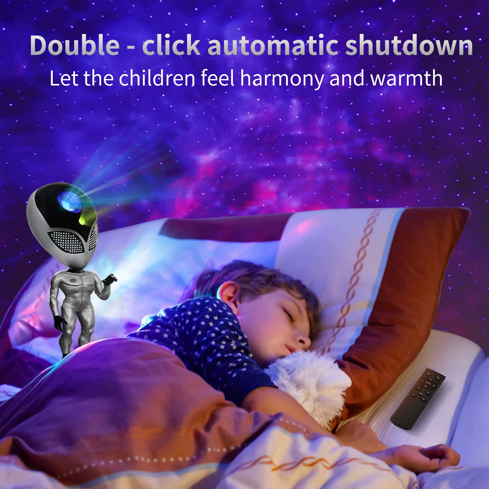 HXK-001 Alien Design Projector Lamp USB Powered Starry Sky Projection Ambience Lamp HXK-001 Alien Design Projector Lamp USB Powered Starry Sky Projection Ambience Lamp